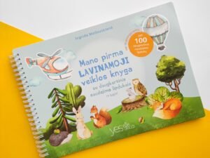 Mano pirma lavinamoji veiklos knyga su daugkartinio naudojimo lipdukais