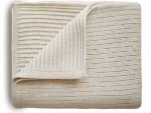 Mushie megztas pledukas, Beige Melange