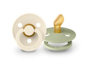 BIBS Color ORTODONTINIŲ čiulptukų rinkinys | Ivory & Sage | 0-6 mėn